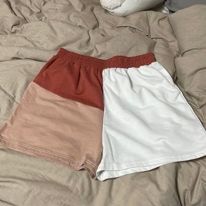 Color block shorts